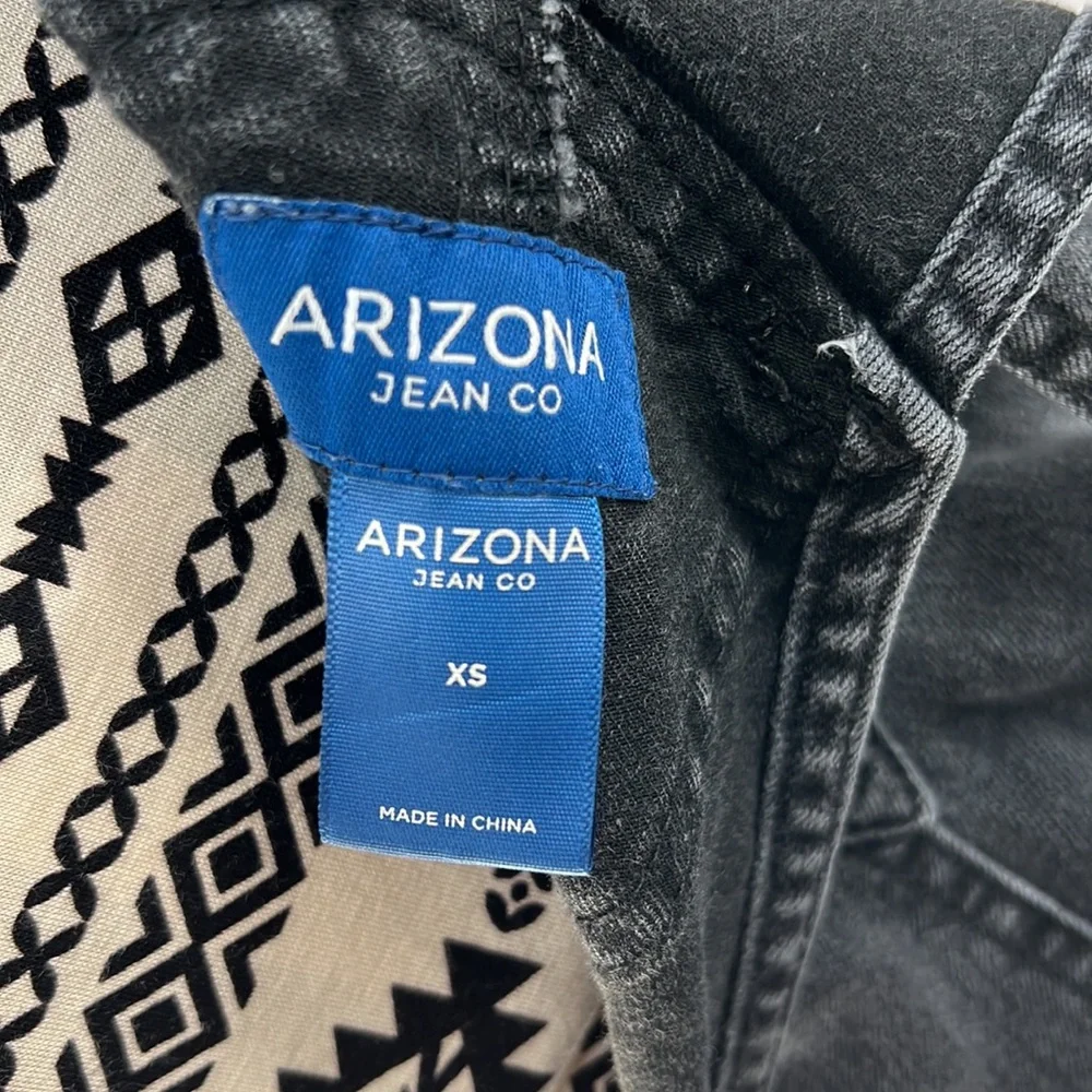 Arizona Black Denim Overalls, Size XS